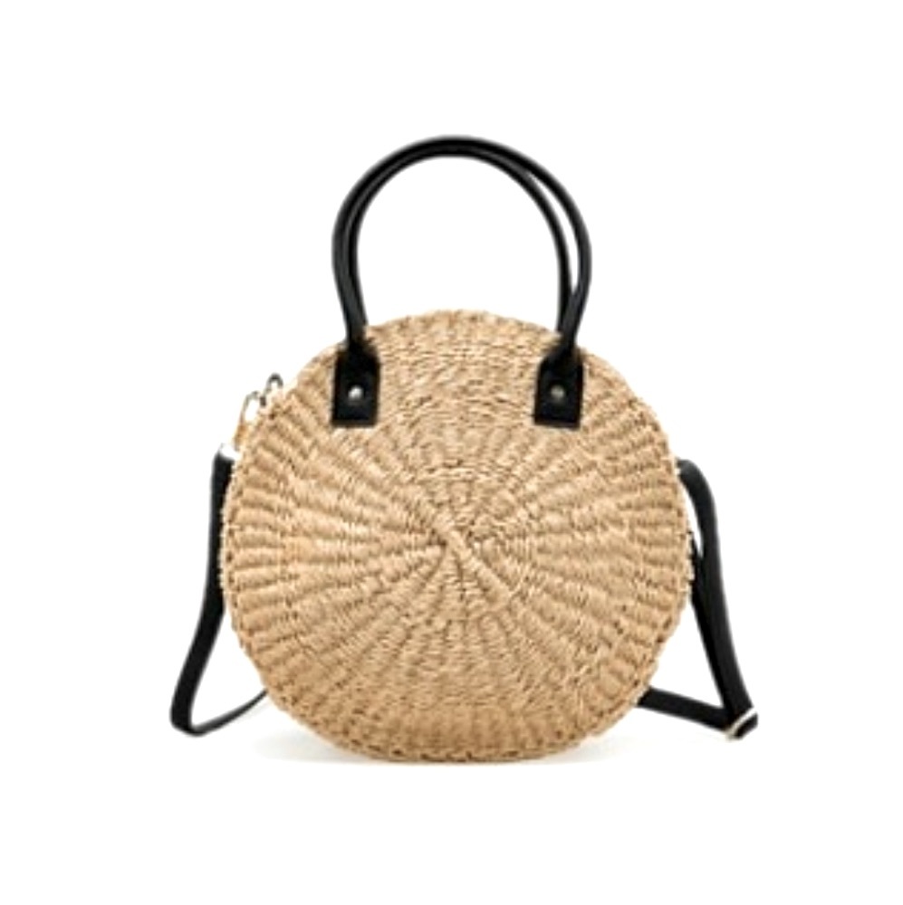 COUNTRY ROAD Natural Woven Round Mini Crossbody Bag NWT - Picture 6 of 6